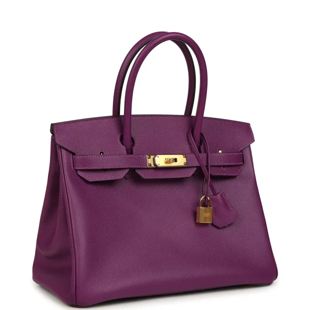 Hermès Birkin 30 Anemone Epsom Gold Hardware in Epsom leather from Madison Avenue Couture, photo 2 of 9
