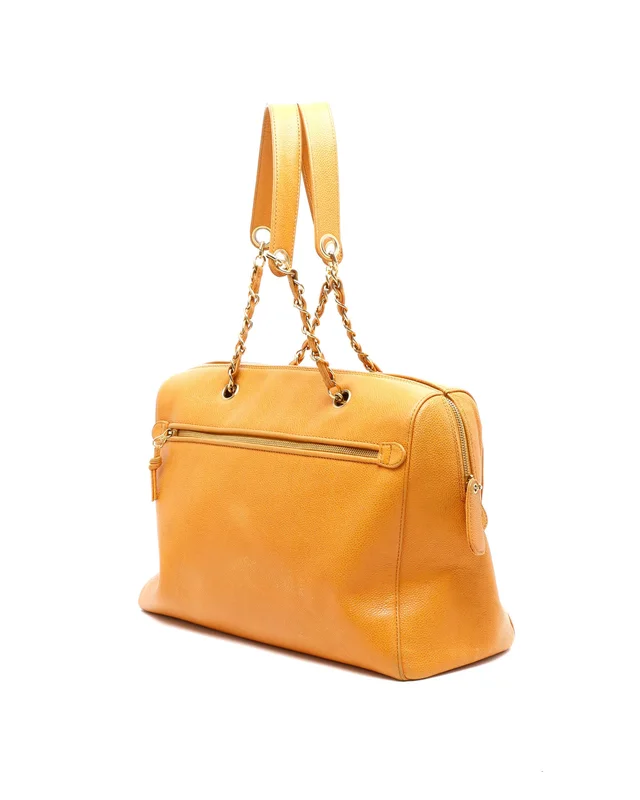 Chanel CC Caviar Chain Boston Bag in Caviar leather from A Retro Tale, photo 3 of 11