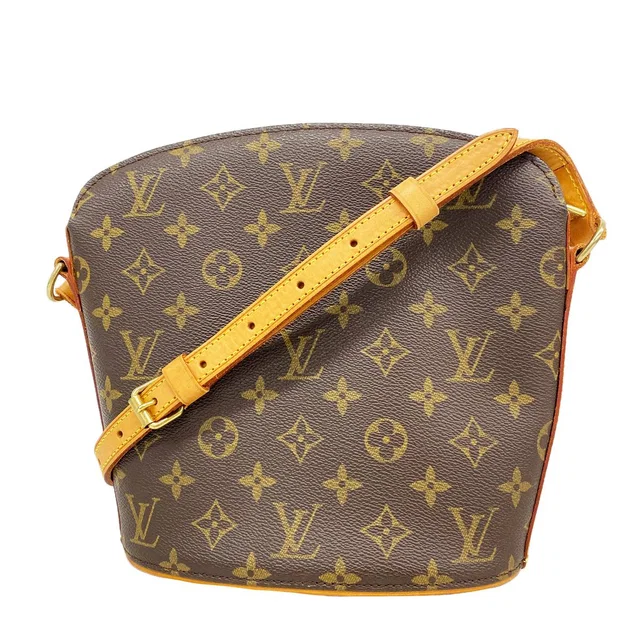 Louis Vuitton Shoulder Bag Monogram Drew Brown in Brown Leather from The Reluxe