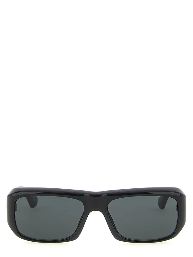 Saint Laurent Sl Sunglasses — Black Acetate Frame in Black Nylon from HEWI