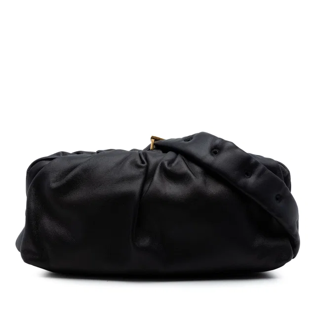 Black Bottega Veneta Calfskin The Body Pouch Belt Bag in Black Calfskin from Designer Revival