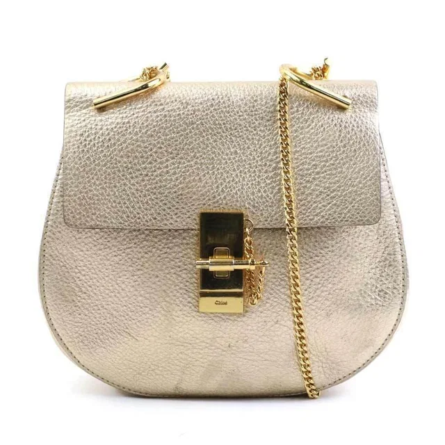 Chloé Drew Shoulder Bag Leather Gold in gold Leather from Poshmark