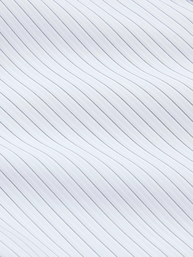 Banana Republic Standard-Fit Wrinkle-Resistant Dress Shirt in Blue & White Stripe, photo 2 of 2 from Banana Republic (US)