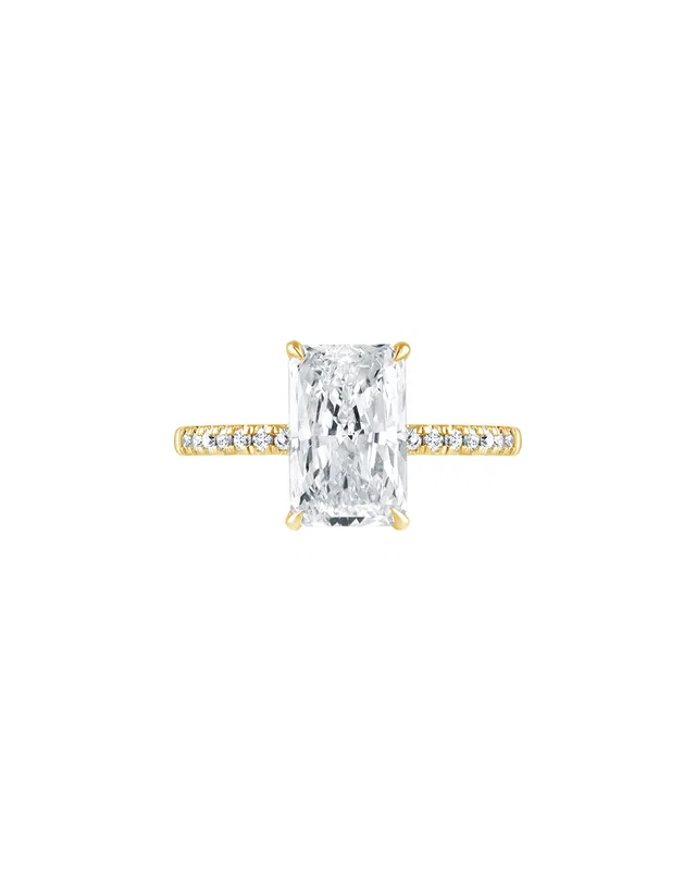Lab Grown Diamonds 14K Gold 3.25 ct. tw. Lab-Grown Diamond Hidden Halo Engagement Ring, image 1 of 1 from Gilt
