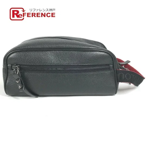 Christian Louboutin Blaster Bag Clutch Pouch Clutch Shoulder Strap Leather Black in black Leather from Poshmark