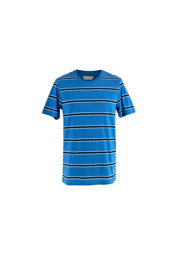 Marni Blue & black striped T-shirt in Black from HEWI
