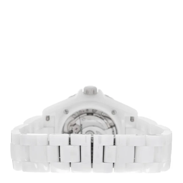 Chanel Stainless Steel Ceramic 38mm J12 Limited Edition Mademoiselle La Pausa Automatic Watch White in White Ceramic from FASHIONPHILE, photo 3 of 5