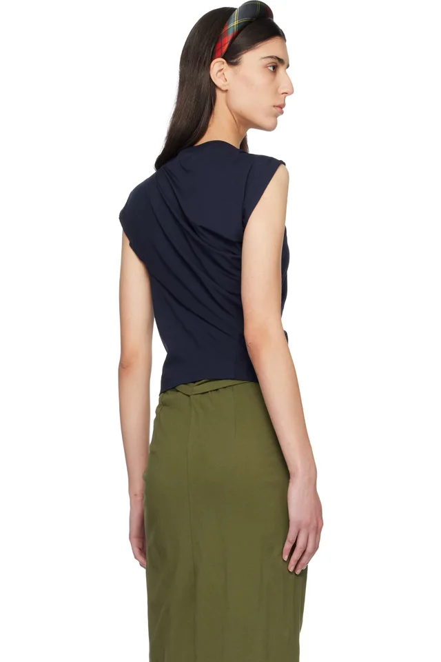 Vivienne Westwood Navy Hebo Top, photo 3 of 6 from SSENSE