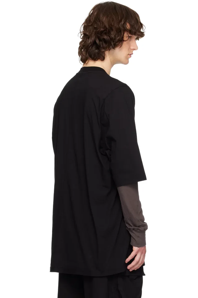 Rick Owens DRKSHDW Black Temple Jumbo S/S T-shirt, photo 3 of 4 from SSENSE