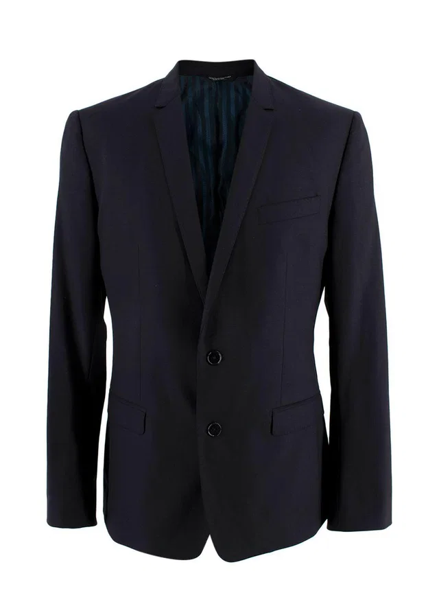 Dolce & Gabbana Navy Single Breasted Blazer in Navy from HEWI