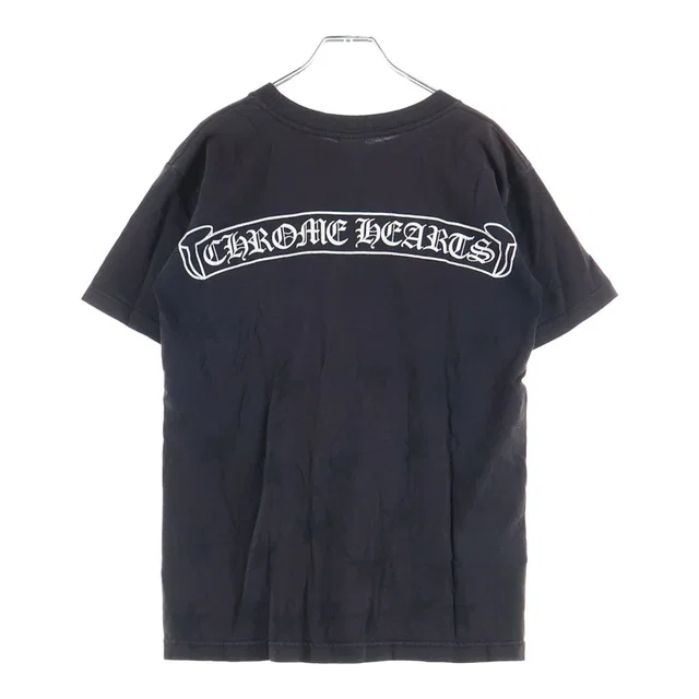 Chrome Hearts Vintage CH T-Shirt Star Horseshoe Print Short Sleeve Black in Black from The Reluxe