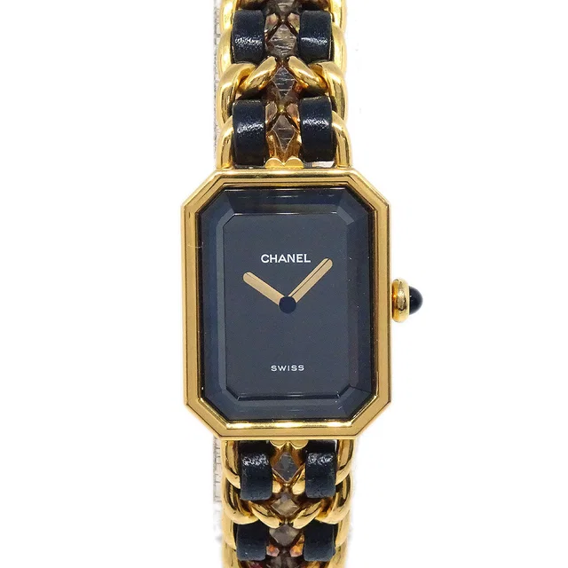 Chanel Premiere Watch Gold #L in Gold Leather from AMORE Vintage Tokyo