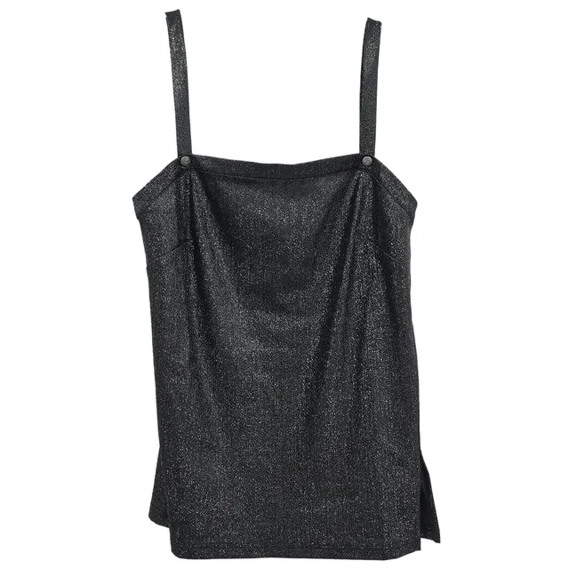 Chanel 2018 Camisole Top Black #36 in Black from AMORE Vintage Tokyo