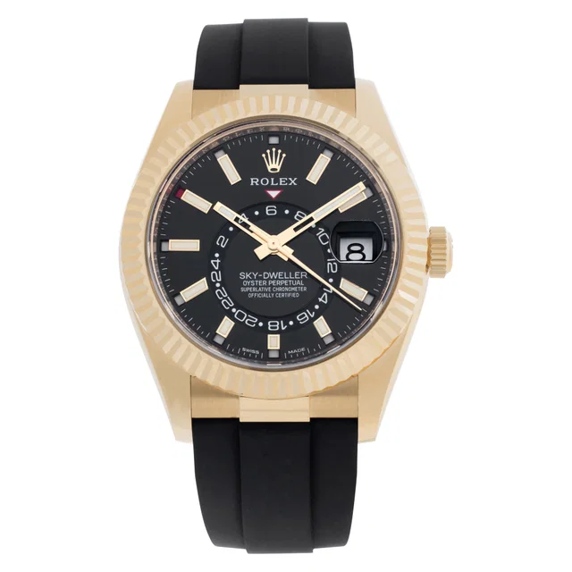 Unused Rolex Sky-Dweller 42mm 326238 in Yellow Gold from Gray And Sons