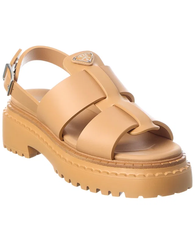 Prada 38 Leather Sandal, image 1 of 1 from Rue La La