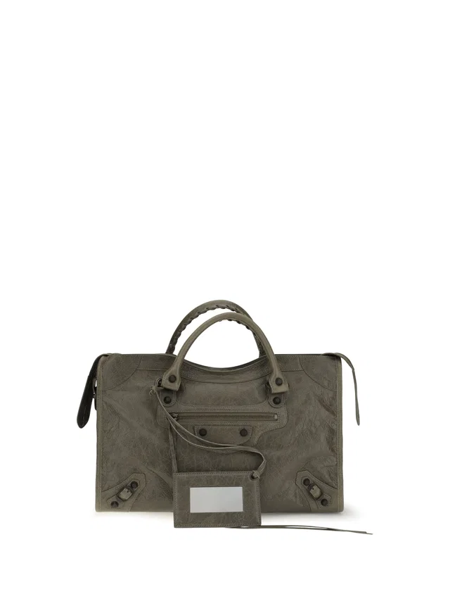 Balenciaga Le City Shoulder Bag — Green Lamb Ovis Aries in Green Lambskin from HEWI