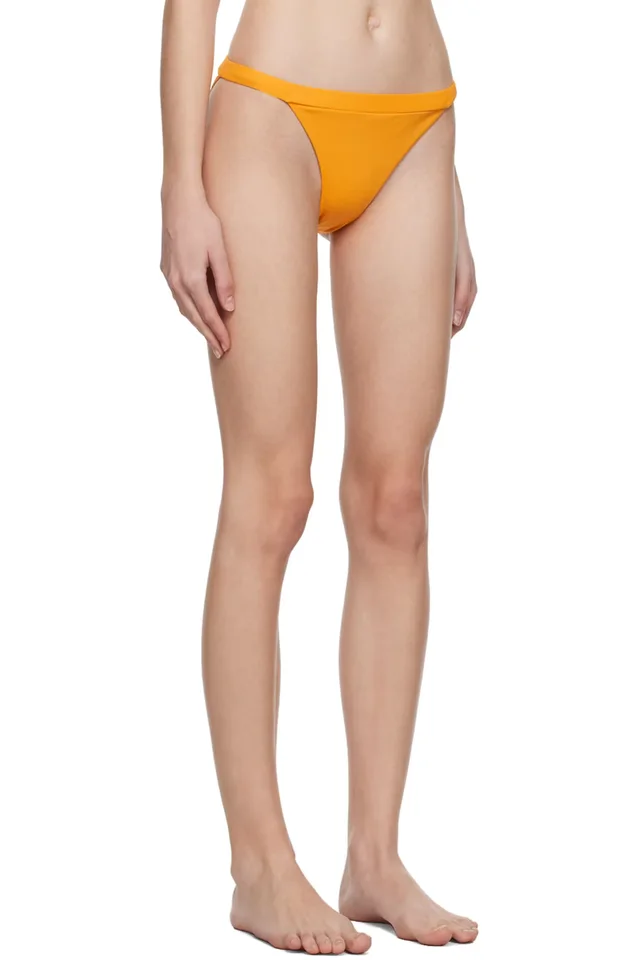 Nanushka Orange High-Cut Bikini Bottoms, photo 2 of 2 from SSENSE