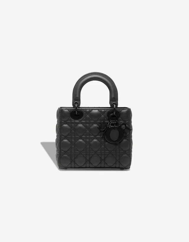 Dior Lady Small Calf Black in Black Calfskin from SACLÀB