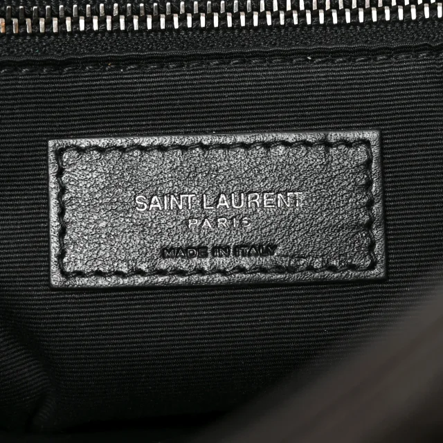 Saint Laurent Crinkled Calfskin Matelasse Monogram Medium Niki Chain Satchel Moka in Calfskin from FASHIONPHILE, photo 6 of 10