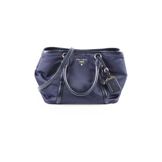 Prada Tessuto Nylon Bag Navy in Navy Nylon from The Purse Affair