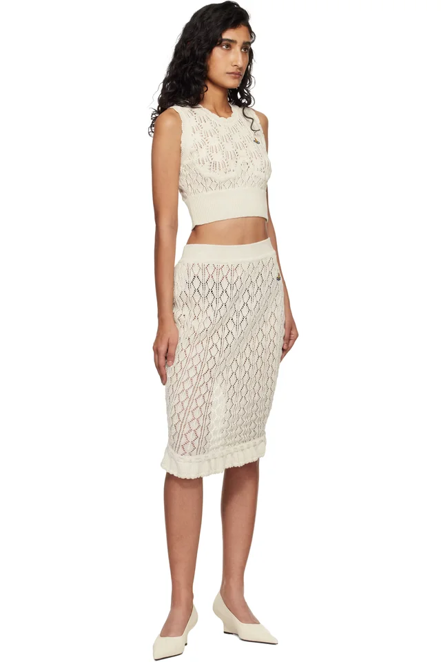 Vivienne Westwood Off-White Ella Midi Skirt, photo 4 of 4 from SSENSE
