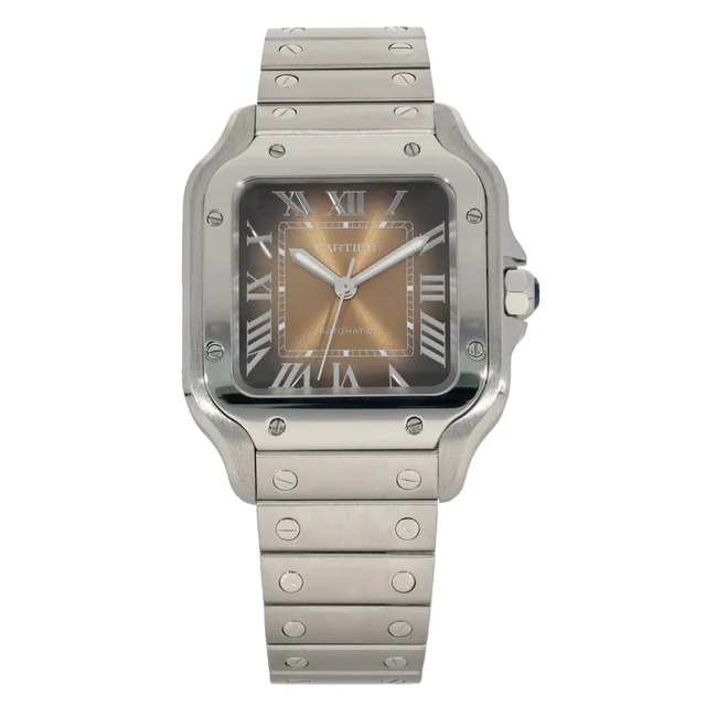 Santos De Cartier WSSA0065 35mm Stainless Steel Watch from H&T