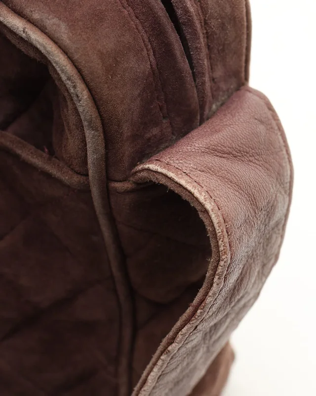 Chanel Large Quilted Suede Camera Bag in Suede from A Retro Tale, photo 6 of 13