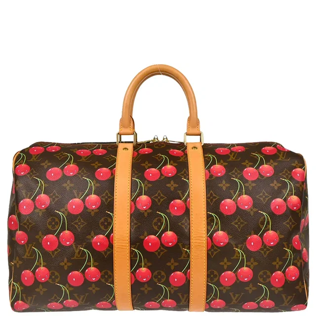 Louis Vuitton 2005 Monogram Cherry Keepall 45 Duffle Handbag M95011 in Coated canvas from AMORE Vintage Tokyo