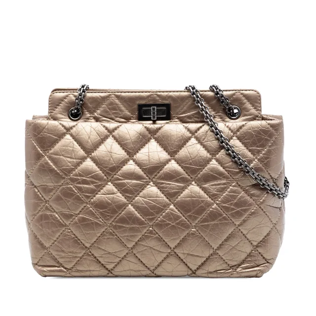 Brown Chanel Quilted Aged Calfskin Reissue 2.55 Tote in Brown Calfskin from Designer Revival, photo 1 of 1