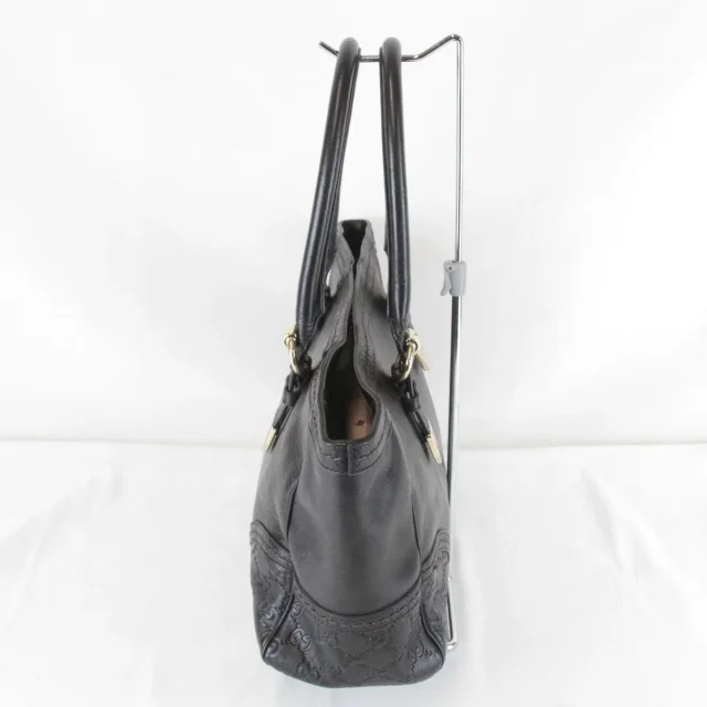 Gucci Guccissima Leather Tote Bag in Black Leather from LuxUness, photo 4 of 9