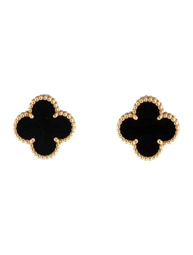 Van Cleef & Arpels Vintage Alhambra Earrings in multicolor from The RealReal