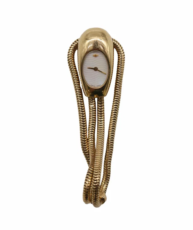 Van Cleef & Arpels Cadenas 18k Yellow Gold Diamond Watch WF05 in Yellow from Luxury Promise