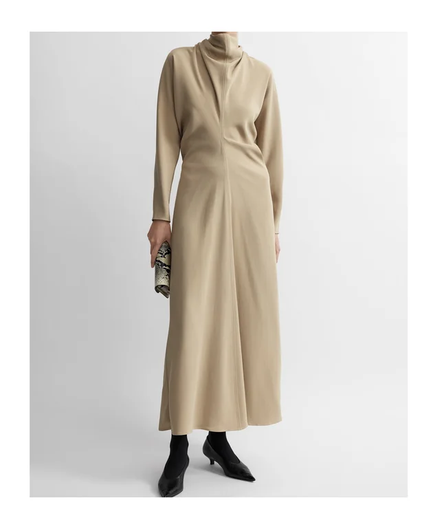 Totême Scarf-Neck Long Sleeved Maxi Dress, photo 2 of 6 from SENSER