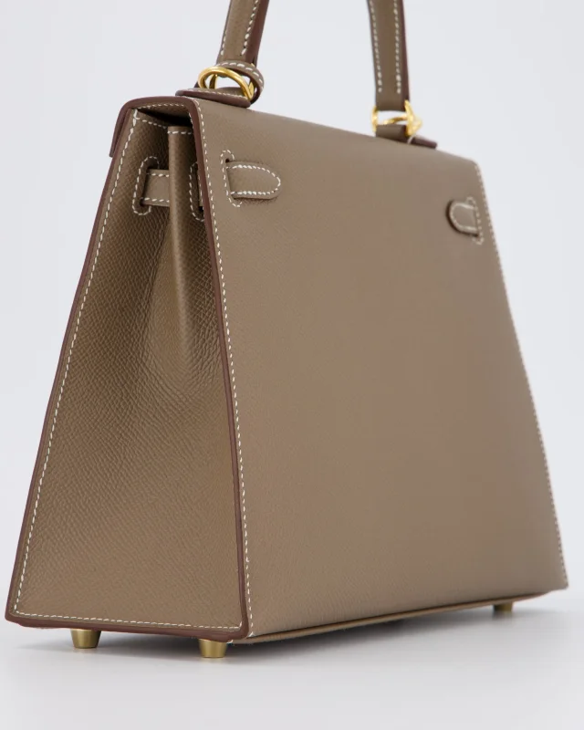 Hermès Kelly 25 Sellier in Taupe Epsom leather from Sellier, photo 12 of 23