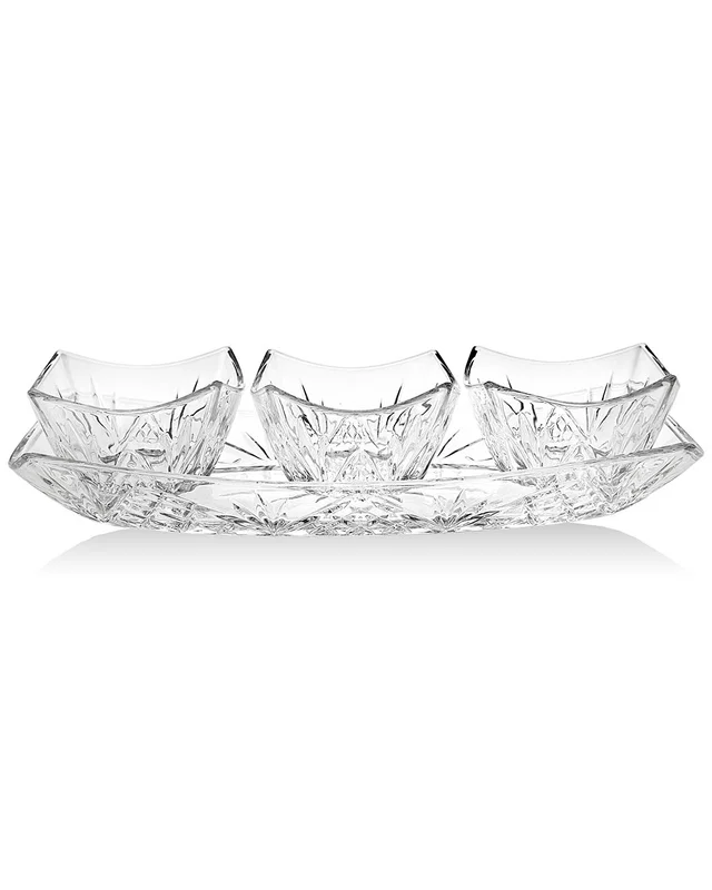 Godinger Dublin Crystal Appetizer Server, image 1 of 1 from Rue La La