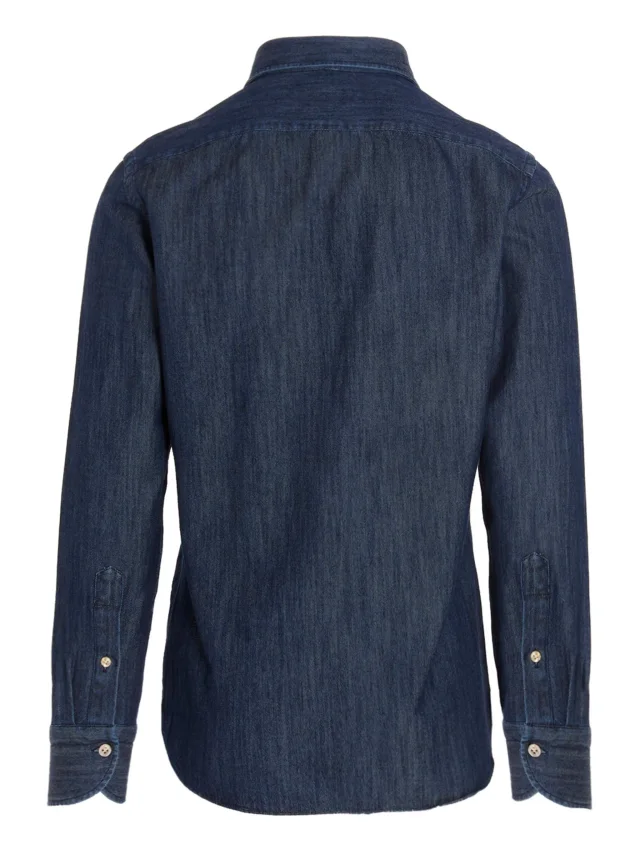 BORRIELLO NAPOLI denim shirt, photo 2 of 2 from FARFETCH