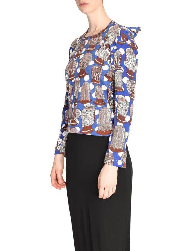 Comme des Garçons Vintage SS 2008 Hair Braid Print Shirt from Amarcord Vintage Fashion