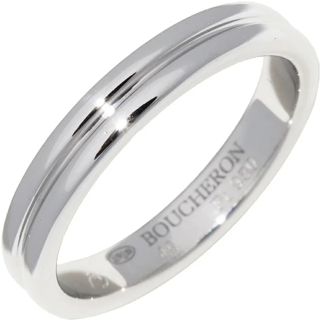Boucheron Godron Pt950 Platinum Ring Size 49 from LuxUness