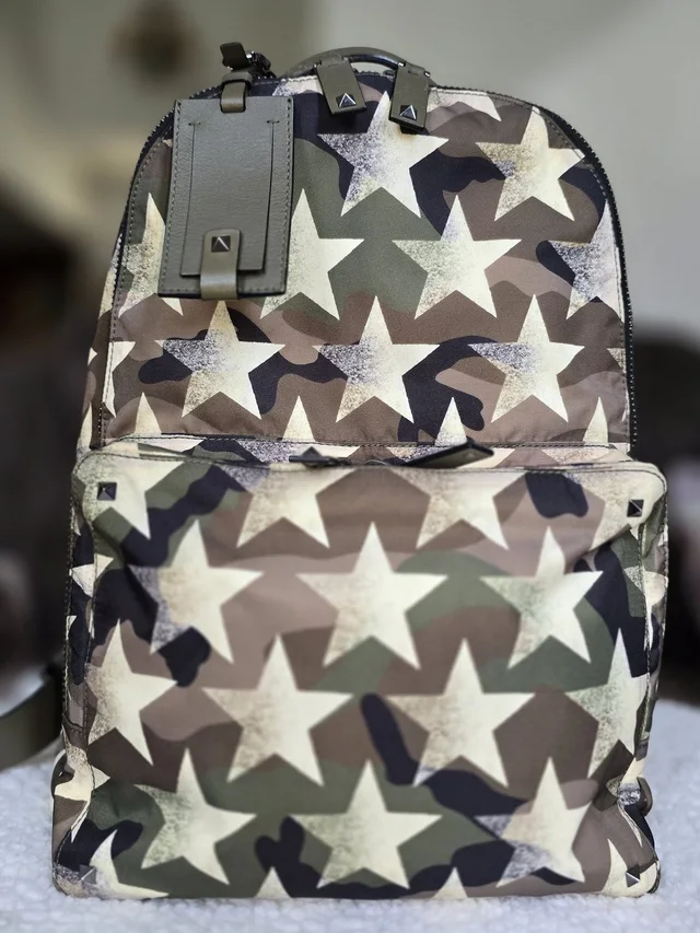 Valentino Garavani Camustars Backpack In Olive, Tan, Black in green|brown|neutral Leather from Poshmark
