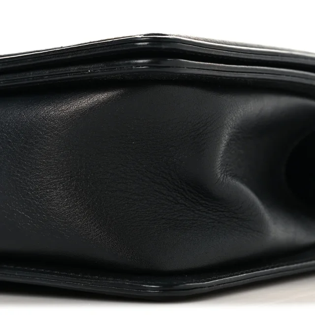 Chanel Chevron Quilted Medium Boy Flap Black in Black Lambskin from FASHIONPHILE, photo 10 of 11