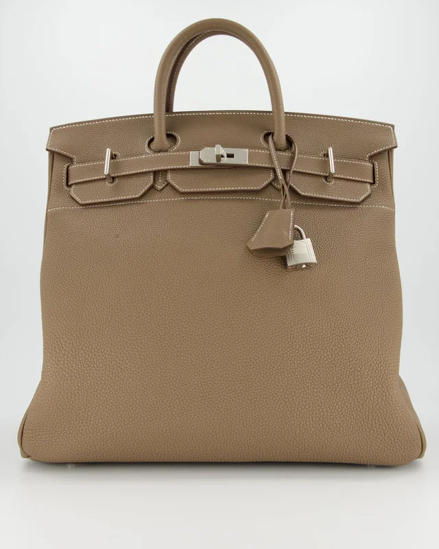 Hermès HAC Bag 40 in Taupe Togo leather from Sellier