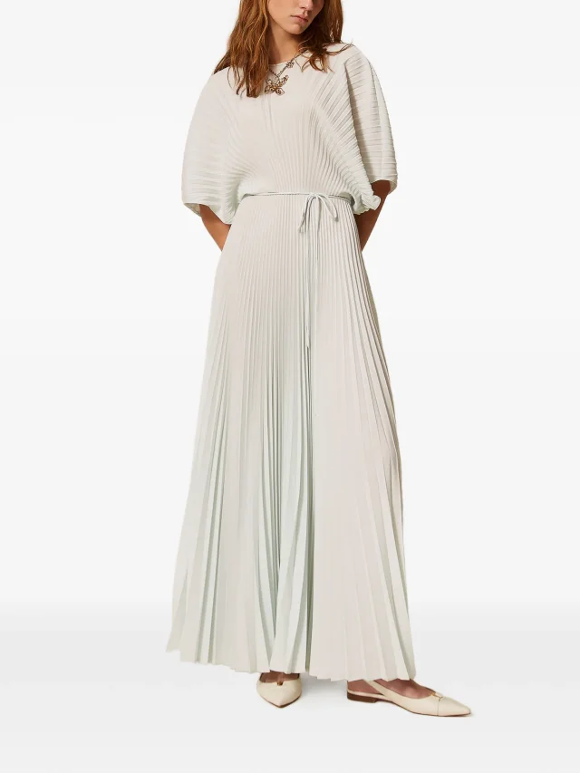 TWINSET long recycled crêpe de chine dress, photo 2 of 2 from FARFETCH