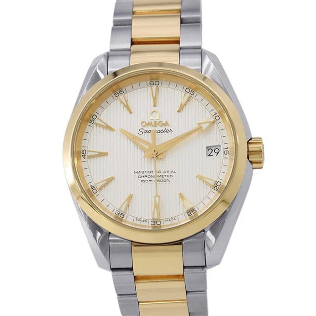 Omega SeamasterAqua Terra W38.5mm Stainless Steel K18YG Silver Dial231.20.39.21.02.002 in Silver from GALLERY RARE