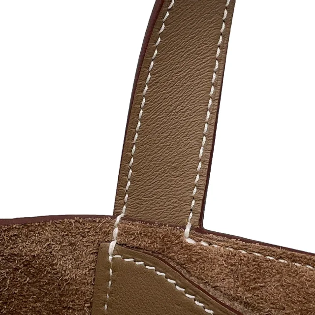 Hermès In the loop Etoupe Taurillon Clemence Swift Leather Size 18 in Taupe Clemence leather from GALLERY RARE, photo 11 of 14