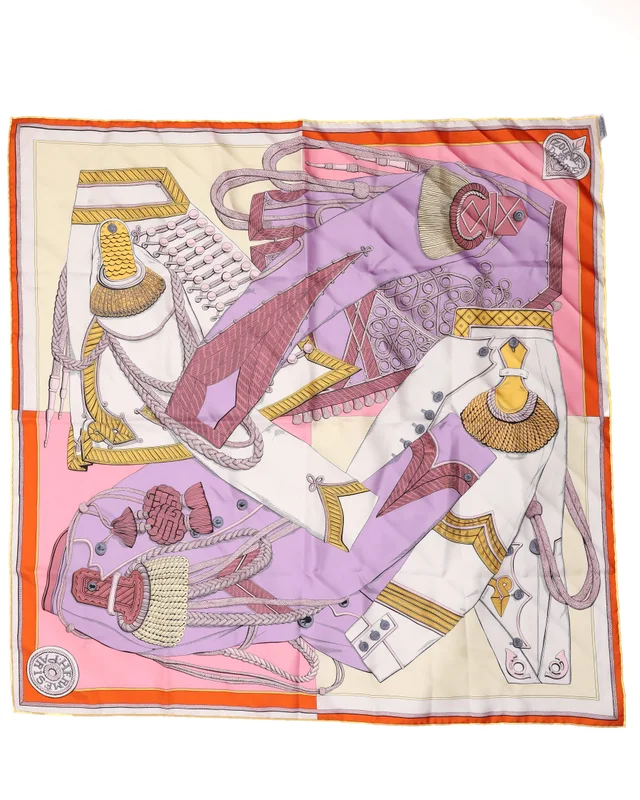 Hermès Carré 90 Zouaves et Dragons Silk Scarf in Silk from A Retro Tale, photo 2 of 2