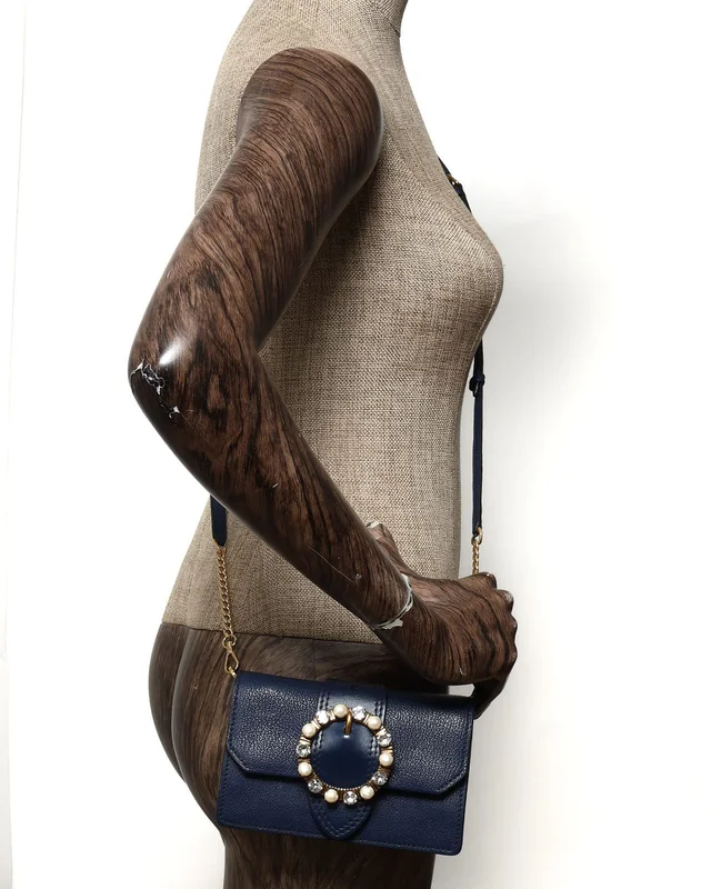 Miu Miu Crystal Embellished Madras Bag in Leather from A Retro Tale, photo 10 of 10
