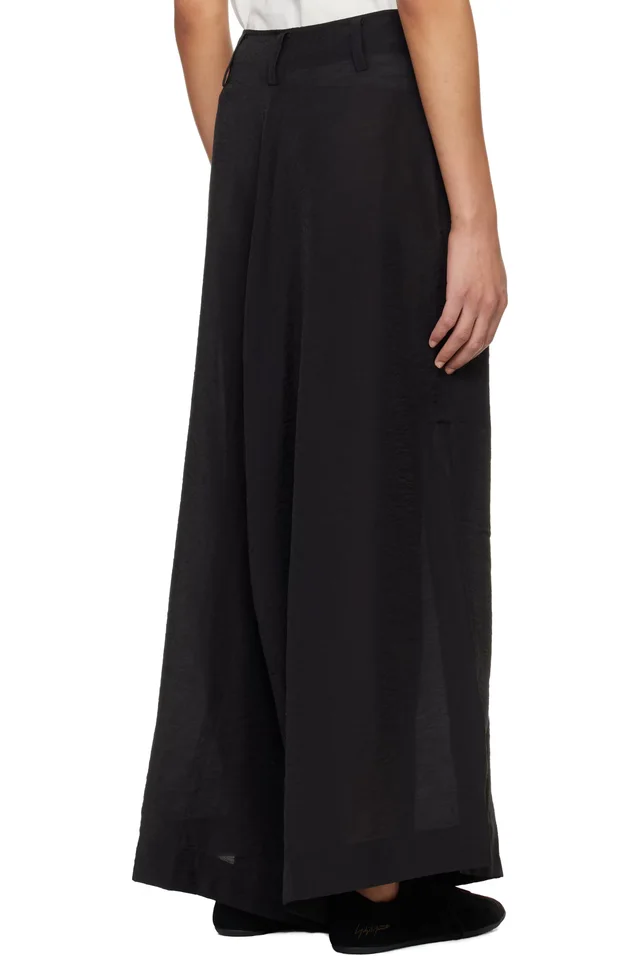 Y-3 Black UT Wide Lounge Pants, photo 3 of 4 from SSENSE