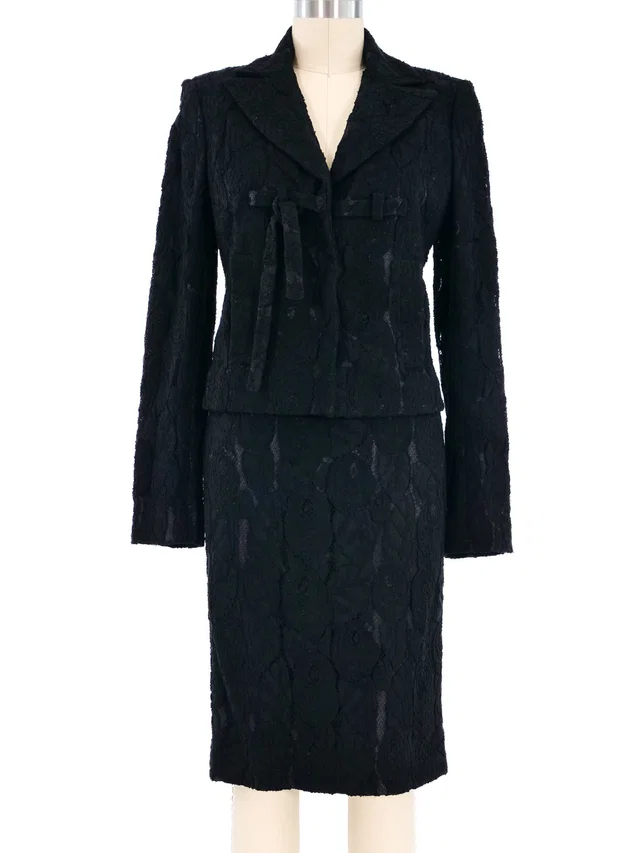 Christian Lacroix Lace Skirt Suit from Arcade Vintage