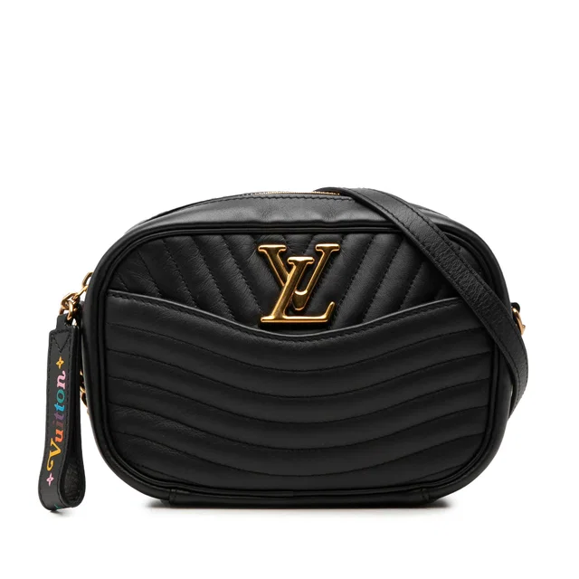 Black Louis Vuitton New Wave Camera Bag in Black Leather from Designer Revival