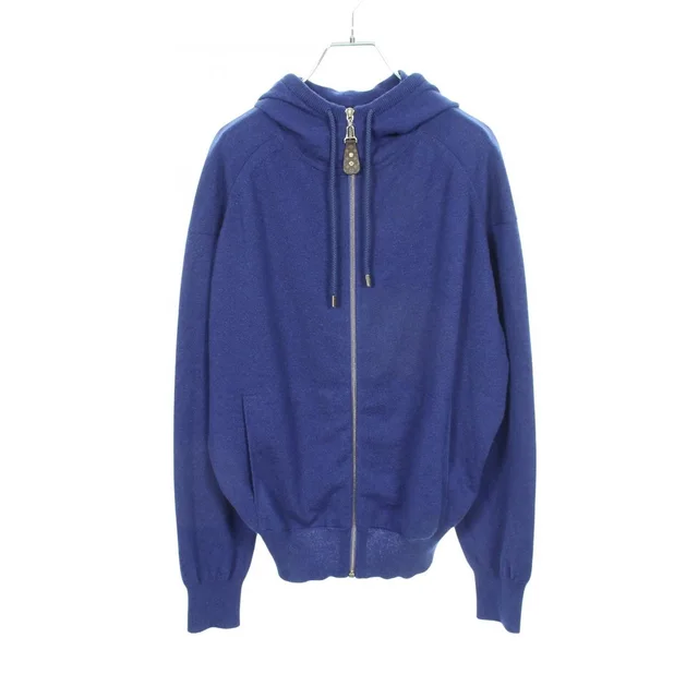 Louis Vuitton Hoodie Knit Blue Cashmere Zip in Blue Cashmere from The Reluxe